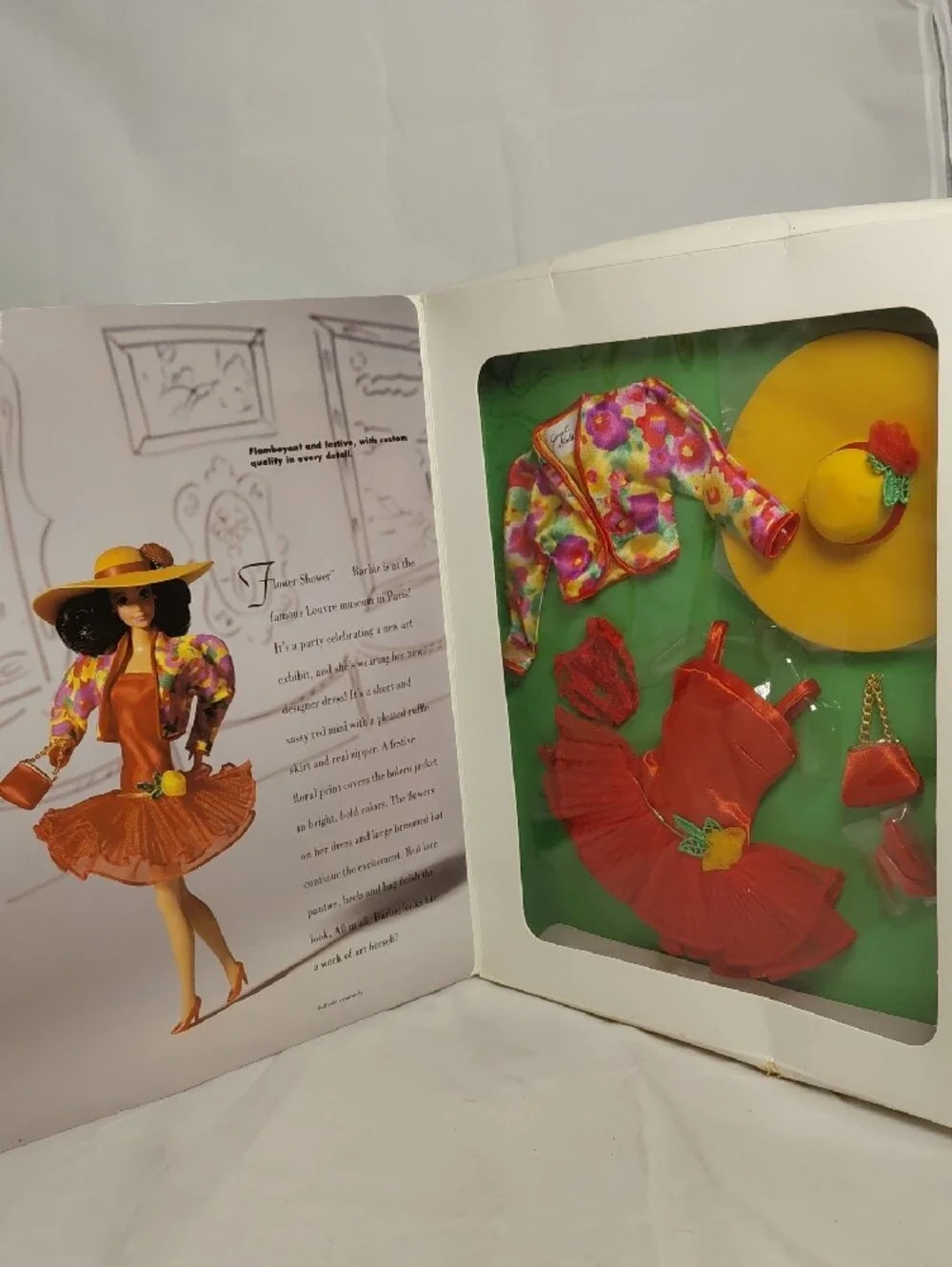 Mattel 1993 Barbie Classique Collection Flower Shower Fashion,
